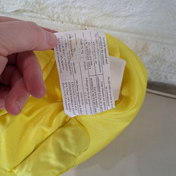 Yellow Moshi Plush Duck Toy With Blue Hat Beanbag Microbead Stuffed Animal - Picture 9 of 12